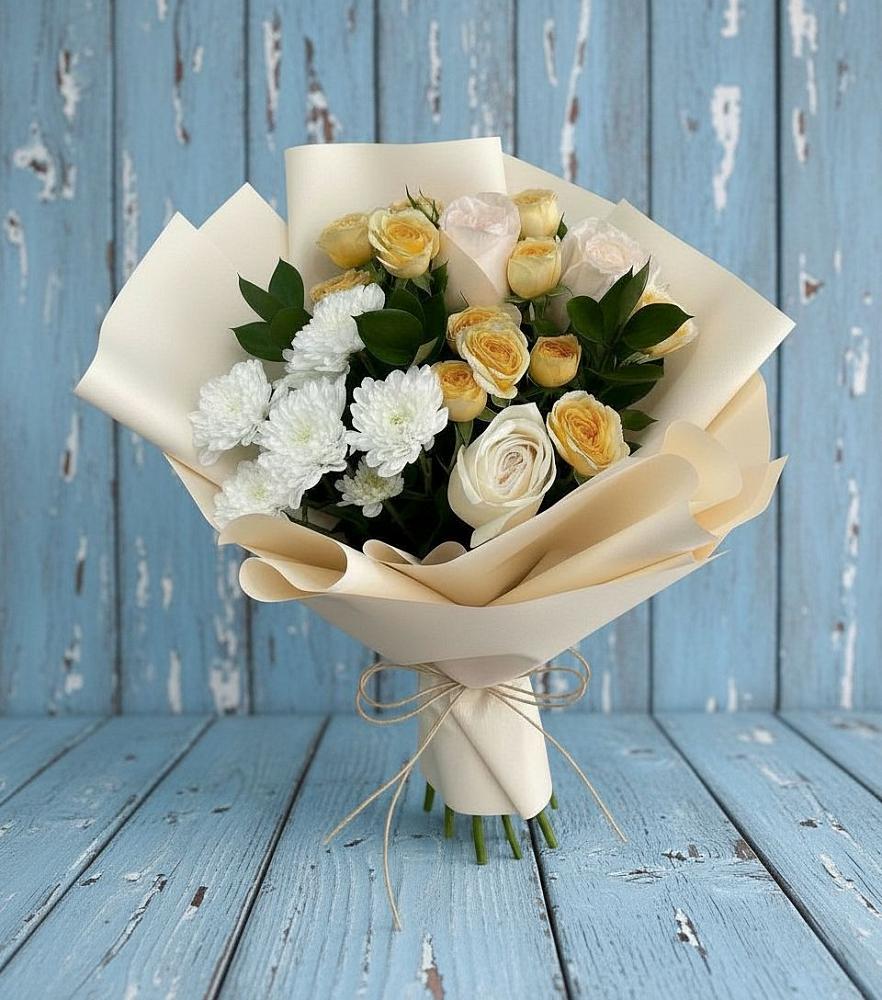 Букет цветов из: Розы и Хризантемы в Советске Тульской области
