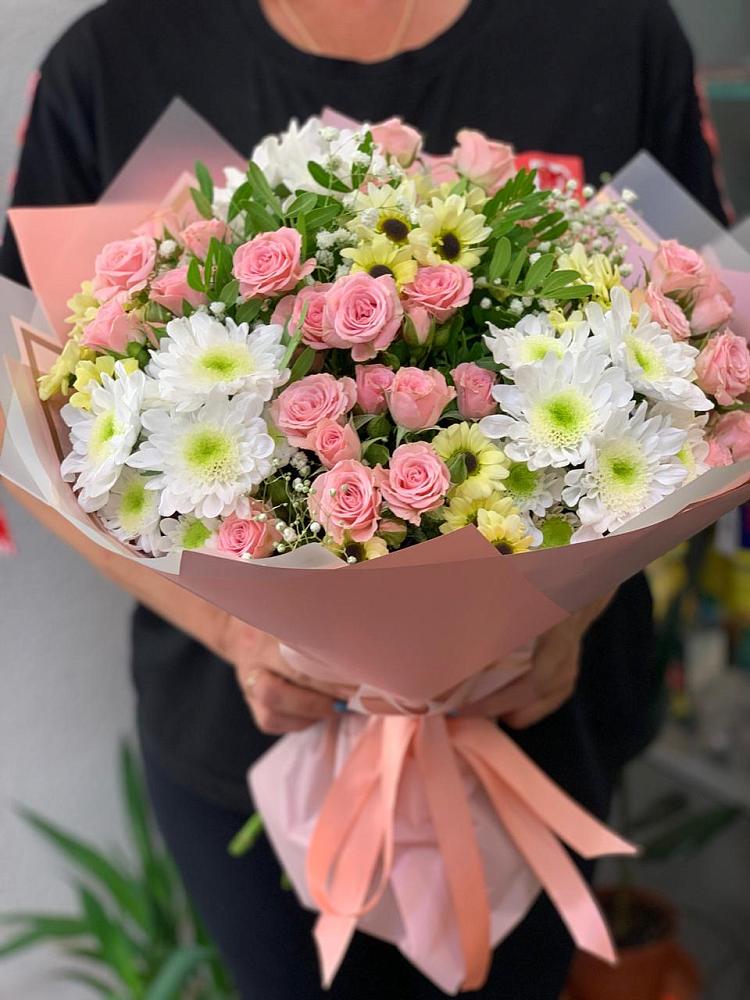 Букет цветов из: Розы и Хризантемы в Советске Тульской области