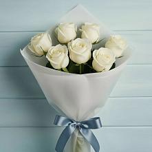 Букет 7 Белых роз Эдлесс Лав в Советске Тульской области