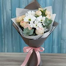 Букет цветов из:  Хризантемы и Розы в Советске Тульской области