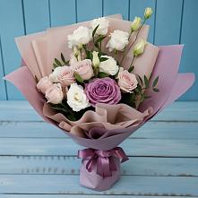 Букет цветов из:  Розы и Лизиантусы в Советске Тульской области