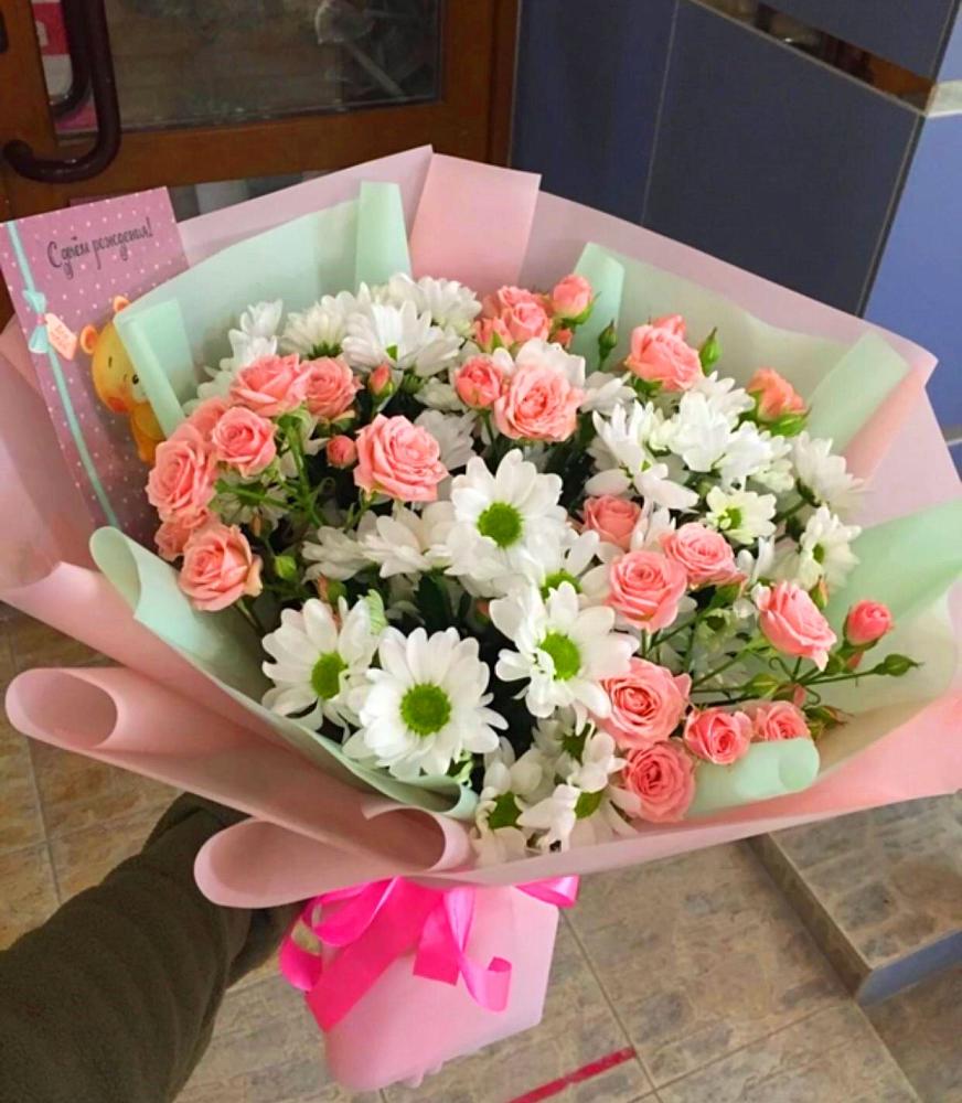 Букет цветов из: Розы и Хризантемы в Советске Тульской области