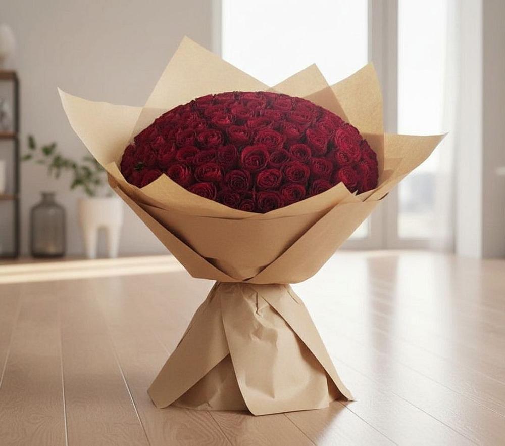 Букет 101 Красная роза в Советске Тульской области