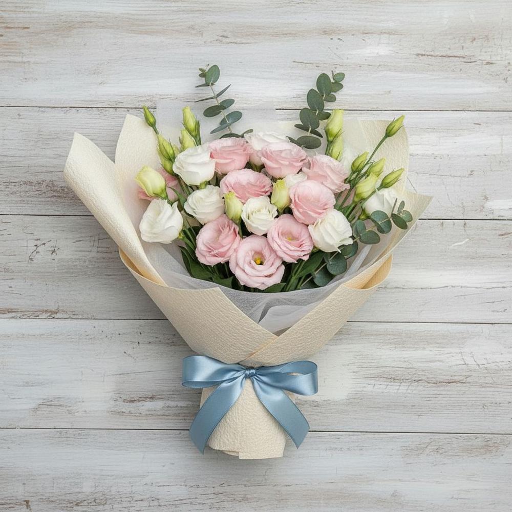 Букет цветов из: Лизиантусы в Советске Тульской области