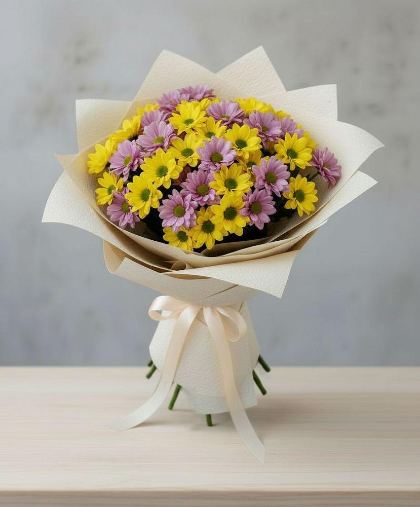 Букет цветов из: Хризантемы в Советске Тульской области